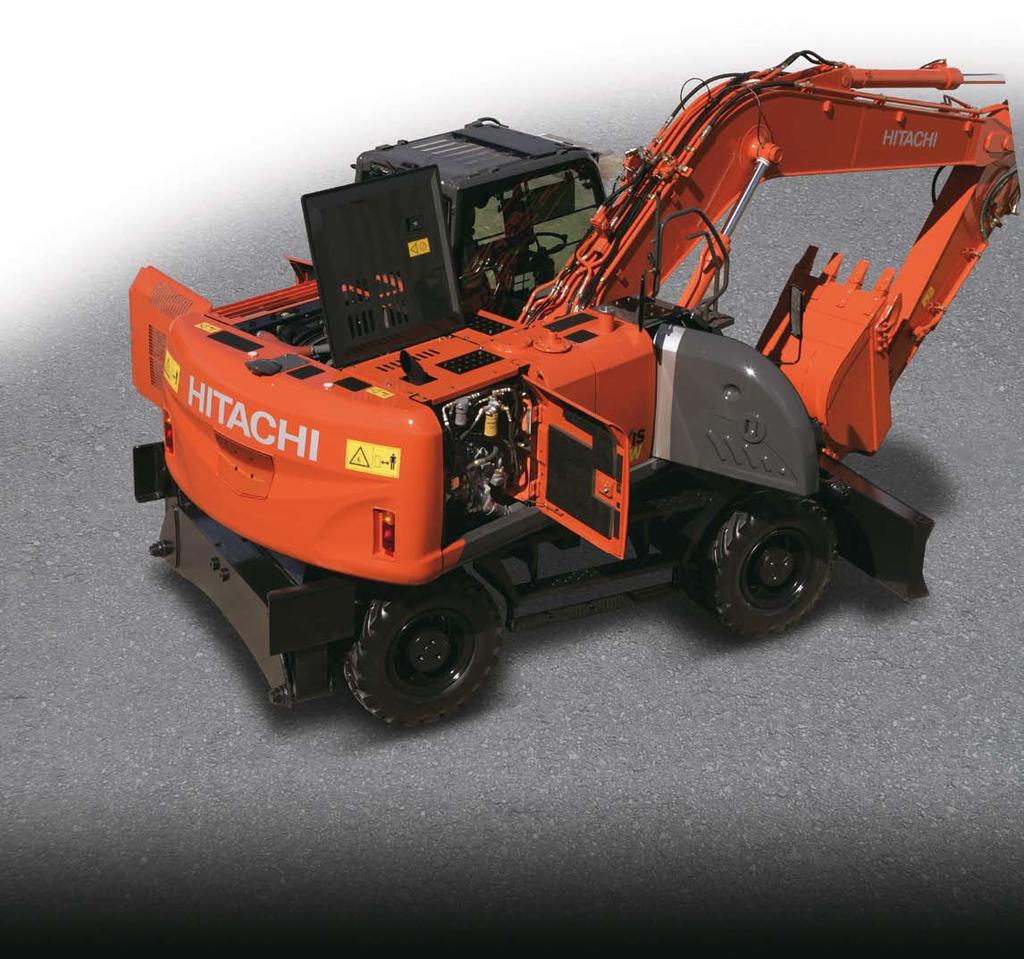 Manutenzione semplificata La serie ZAXIS-3 è la risposta giusta per i clienti che vogliono una manutenzione più semplice.