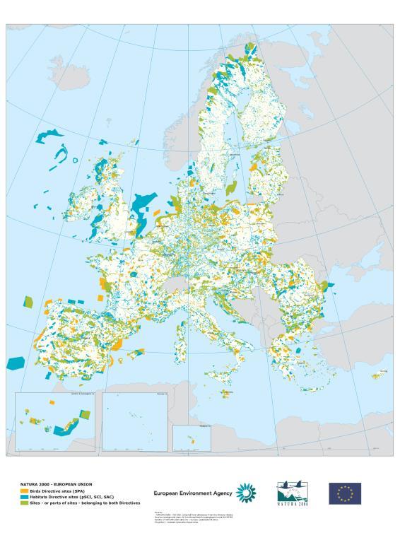 Rete Natura 2000 e Smeraldo Rete Smeraldo è una rete ecologica di aree di interesse