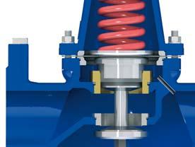 Valvola normalmente aperta In assenza di pressioni o flusso all interno, il riduttore VRCD-M si presenta normalmente aperto; il pistone è spinto verso il basso dalla forza della molla.