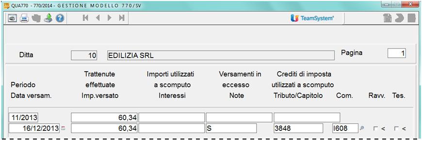 regionale = 57,20 importo versato = 57,20 Prospetto SV Versamento addizionale comunale da cessazione (anno