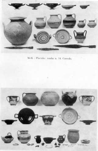 TAV. CXXIX Melfi - Pisciolo: tomba n. 14.