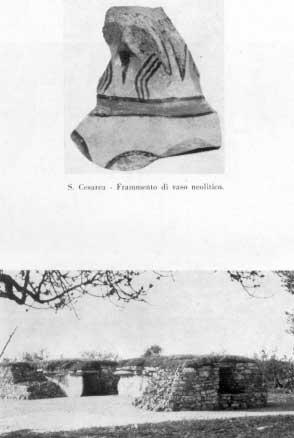 TAV. CXXXI S. Cesarea - Frammento di vaso neolitico.