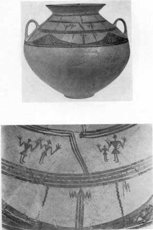 Vaso «a tenda» con figure umane dalla necropoli di S.