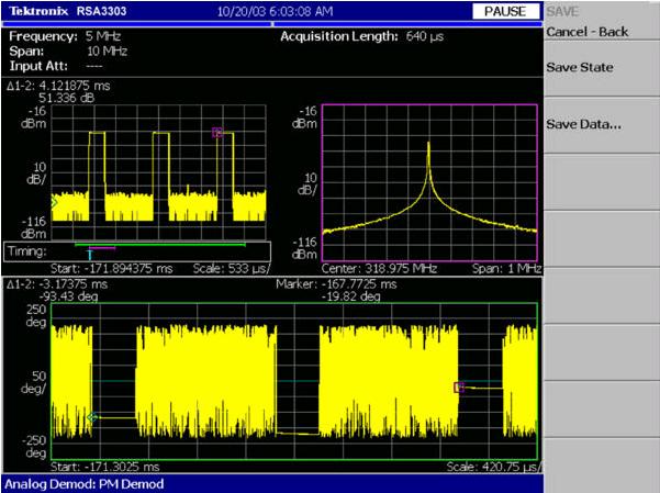 Presentazione digitale I moderni analizzatori presentano il segnale Y(t) in forma digitale