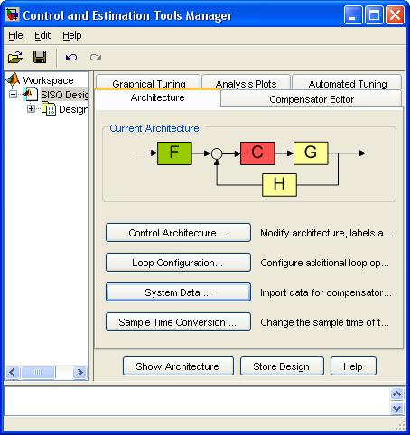 >>sisotool u K 1 s( s 2)( s 1) y >> sys=zpk([],[0-2 -3],6)