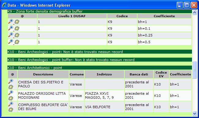 4- Analisi Verifica di assoggettabilità alla VIA Ottobre 2011 Una volta individuata la zona da analizzare (step precedenti), l'utente sarà pronto per eseguire l'interrogazione del punto che