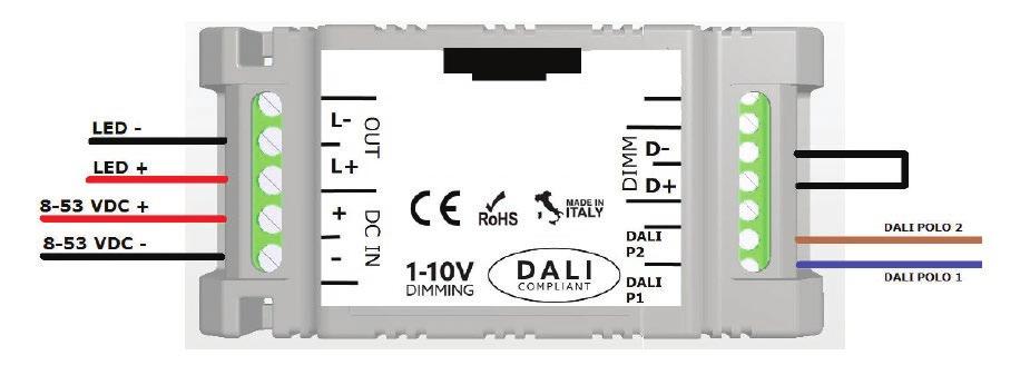 MODALITÀ DALI COLLEGAMENTO DALI 2AMDI511VPVRDS - FIGURA N.