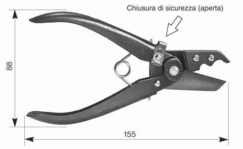 Pinza tagliatubo Serie TK Pinza tagliatubo: TK-1 Consente il taglio netto e preciso dei tubi.