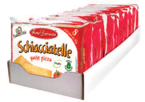 gusto Pizza multipack 8x40 g pack EAN code 8011795101737 case EAN code 8011795102956 10 pz cases per pallet 72 alle Olive