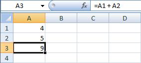 Operazioni aritmetiche con riferimenti a celle Excel permette di esprimere nelle celle delle funzioni (o formule), che usano i valori contenuti nelle altre celle come variabili, e possono essere