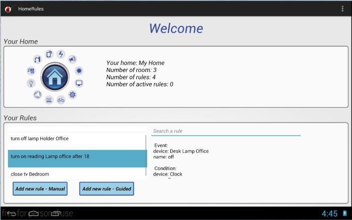 Specifiche tecniche Nome: Home Rules Sistema operativo: Android 4.