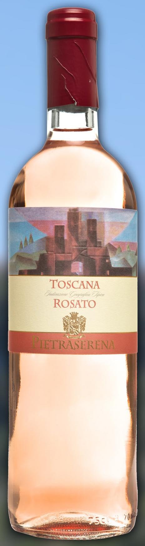 Pietraserena Toscana Vino Rosato IGT Un tempo l'uva Canaiolo veniva usata nel taglio di uve previsto per la vinificazione del vino Chianti. Si otteneva un vino beverino fragrante, ghiotto da giovane.