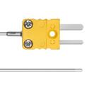 Sonde con cavi piatti I cavi di queste sonde sono molto sottili e quindi ideali per passare ad es. attraverso la porta della cella frigorifera e misurare la temperatura al suo interno.