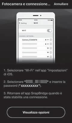 Fotografia in remoto Toccando la scheda A nell'app SnapBridge M Fotografia in remoto, è possibile far scattare l'otturatore della fotocamera da uno smart device.