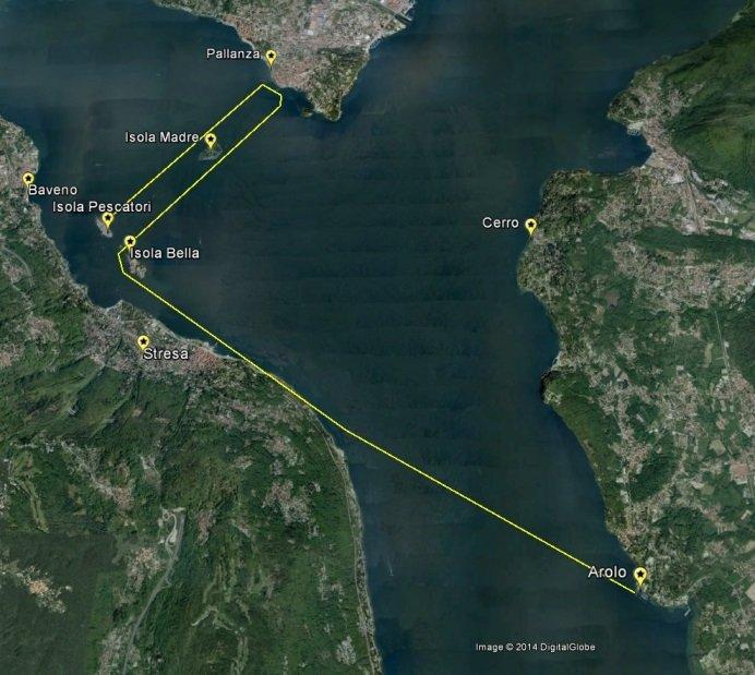 DOMENICA MATTINA Quinta tappa: Arolo - Pallanza - Isola dei Pescatori Distanza: 16 Km Tempo di