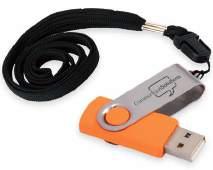 Dim. 5,5x1,5x1 cm AR AP 2989 8GB USB Pendrive Rotate in plastica e metallo da