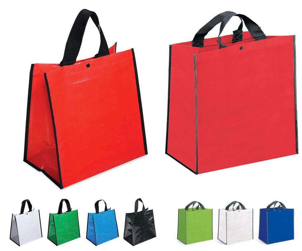 AQ 4045 PPL 35x35x22 cm Borsa da shopping in Polipropilene. chiusura con bottoncino Dim. 35X35X22 cm.