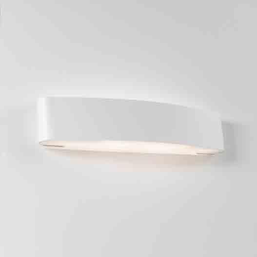 AGAPE Lampada a LED da parete a diffusione. Corpo in alluminio personalizzabile in varie finiture o verniciato in vari colori secondo palette RAL.