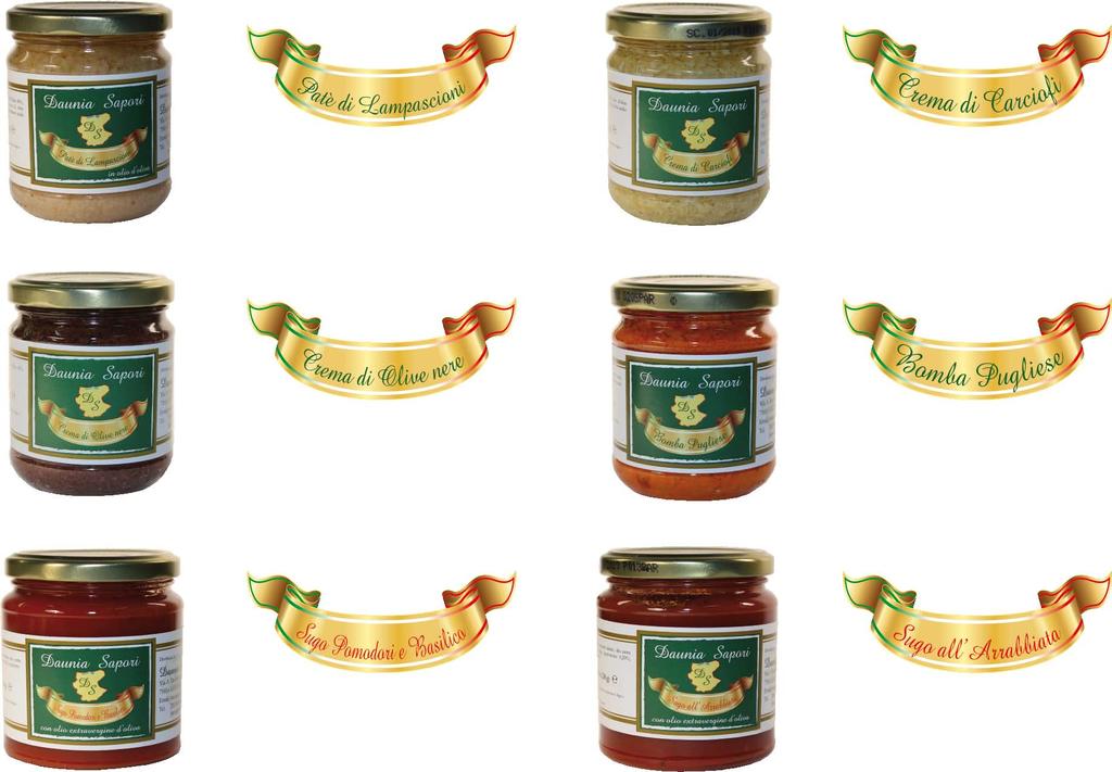 INGREDIENTI: Lampascioni 53%, olio d oliva 46%, aglio, peperoncino, prezzemolo, sale, aceto di vino. Correttore di acidità: acido citrico. Antiossidante: acido ascorbico.