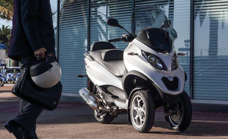 UNO STILE UNICO Con MP3, il primo scooter a tre ruote al mondo, Piaggio ha creato una nuova tipologia di