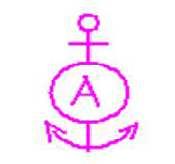 c) di fare attenzione all'ancoraggio sul fondale dove si trova il simbolo.