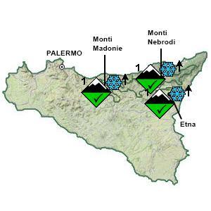 SETTORE REGIONE SICILIANA (ETNA - NEBRODI - MADONIE) BOLLETTINO VALANGHE - EMESSO ALLE ORE 14:00 22/01/2015 a cura CORPO FORESTALE REGIONE SICILIANA in collaborazione con il Corpo Forestale lo Stato,