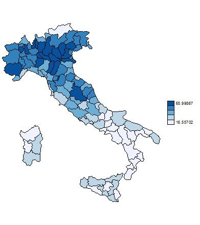 Grafico 2 Distribuzione provinciale di alunni con cittadinanza non italiana in totale e nati in Italia A.S.