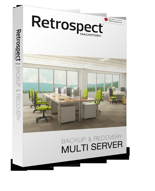 Le funzioni di livello aziendale di Retrospect forniscono backup locali e offsite, precisi ripristini point-in-time, deduplicazione a livello di file, integrazione con VMware, gestione remota ios di