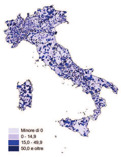 FIGURA 7. TASSO MIGRATORIO INTERNO DEGLI STRANIERI. Anno 2012 (per mille stranieri residenti) FIGURA 8. TASSO MIGRATORIO ESTERO DEGLI STRANIERI.