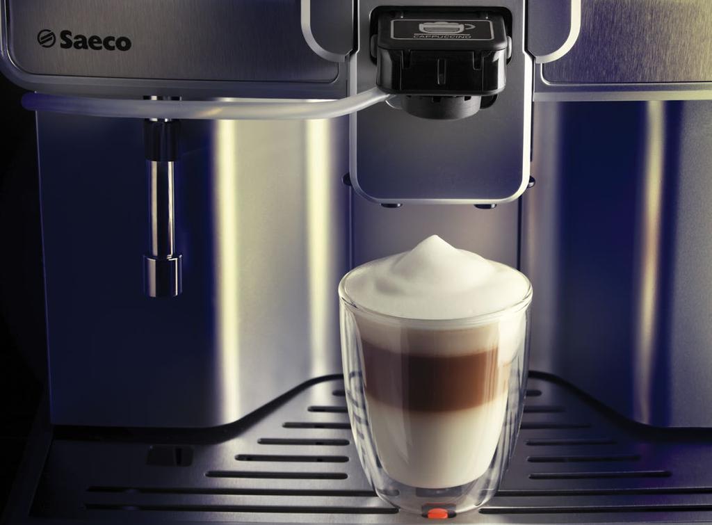 QUALITÀ AL TOP. Saeco ricerca instancabilmente la massima soddisfazione degli estimatori delle bevande a base di caffè. La qualità in tazza è costantemente controllata e monitorata.