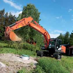 Lo ZAXIS 160 è dotato di un filtro di scarico in grado di fermare le sostanze inquinanti, che vengono automaticamente bruciate grazie a un catalizzatore di ossidazione e al controllo della