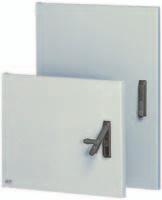 IP 65 Quadri Porte cieche Porte trasparenti Staffe di fissaggio a parete vano sup. vano inf.