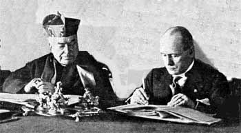 Cardinale Gasparri 1929 Mussolini Firmati nella