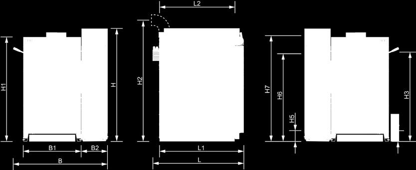 leva SOR [mm] 1100 1100 B1 Larghezza caldaia a legna [mm] 685 685 B2 Larghezza unità pellet [mm] 315 315 H Altezza totale SP Dual compact [mm] 1335 1335 H1 Altezza caldaia a legna [mm] 1235 1235 H2