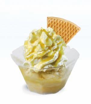 può dare personalità anche al gelato più tradizionale. Si consiglia in abbinamento con crema catalana variegata con amarene.