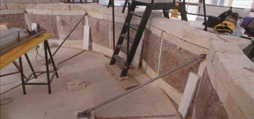 Acroolis Atene Eretteo: sostituzione di armature in acciaio con strutture in itanio.