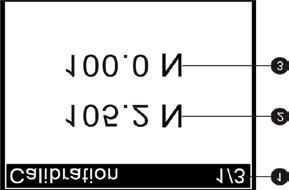 per misurazioni oppure fissarlo da qualche altra parte. ❷ Eliminare la tara, premendo il tasto. ❸ Entrare nell interfaccia di calibrazione come illustrato in fig. 5-1.