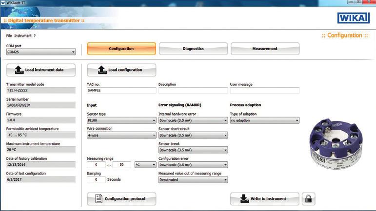 Software di configurazione WIKAsoft-TT Accessori Software di