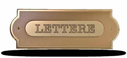 BUCHE LETTERE ALLUMINIO