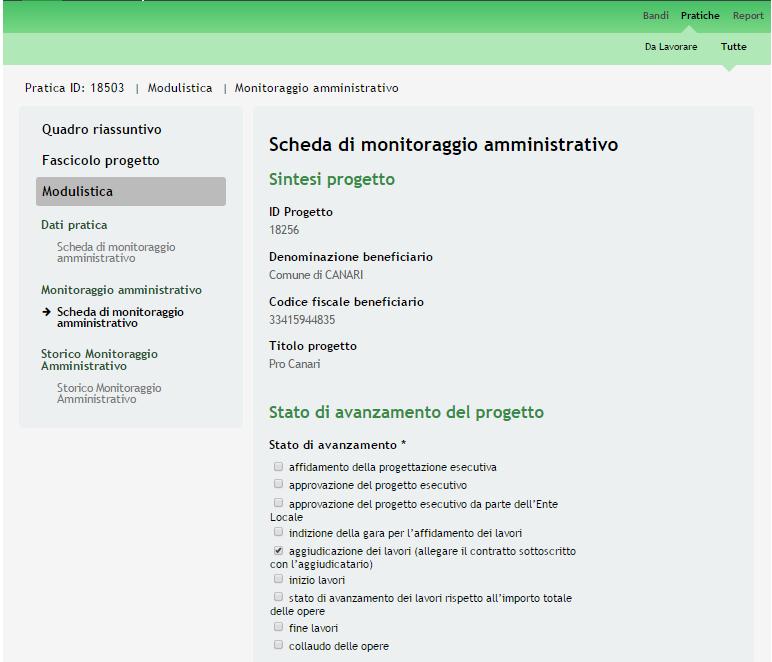 Figura 17 Invia al protocollo Una volta compilato il Modulo è