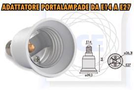 EB352740 ADATTATORE LAMPADE E27/E40 PLAFONIERA PER TUBI T8 A LED Plafoniera