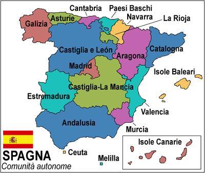 Dal punto di vista amministrativo la Spagna è
