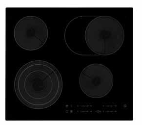 L59,0 P52,0 A3,9 cm da 1200 W 2300 W 1800 W Nero 501.823.52 229.- BARMHÄRTIG Piano cottura in vetroceramica Nero 102.228.21 399.