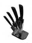 Pag 17 SET 4 COLTELLI IN CERAMICA NERA / BLACK LAMA / COLTELLO CUCINA Codice: