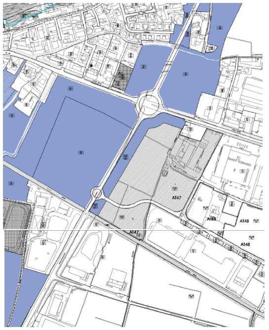 Si riporta di seguito l estratto della tavola di azzonamento del PRG vigente. Figura 3: estratto tavola di azzonamento PRG vigente 1.2.