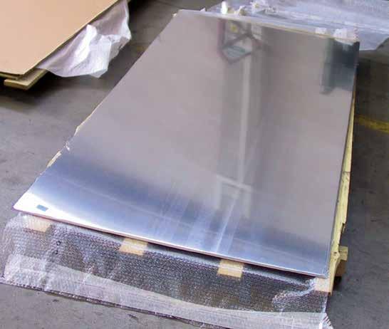 B Laminati in alluminio Musola Metalli srl dispone di un ampia gamma di misure di lastre di alluminio lisce sempre pronte a magazzino, le leghe di abituale fornitura sono: Tipologia Leghe di