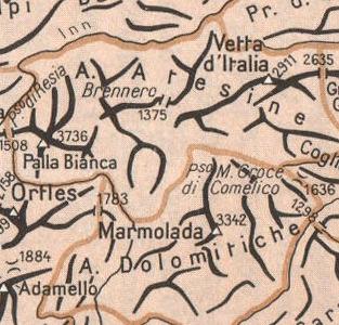 DOLOMITI Brenta Dolomiti deriva dal nome della roccia che le