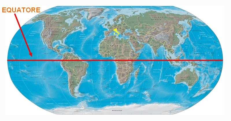 DALLA LATITUDINE, QUANTO UN PAESE È VICINO O LONTANO DALL EQUATORE.