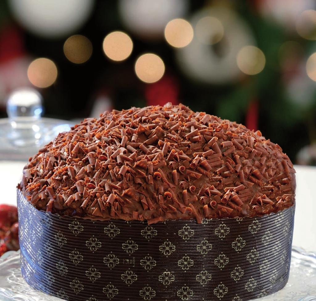 Panettone al cioccolato al latte farina 00, burro, zucchero, cioccolato latte 25% (cioccolato latte 38%, zucchero, burro di cacao, latte intero in polvere, pasta cacao, emulsionante: lecitina di