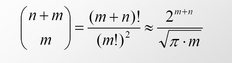 CS Modi di allineare due sequenze di lunghezza m, n: Per due sequenze di lunghezza n:
